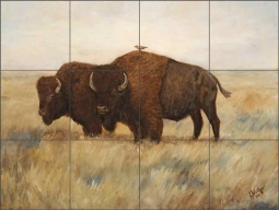 Hitchhiker II by Kathy Winkler Ceramic Tile Mural RW-KW022