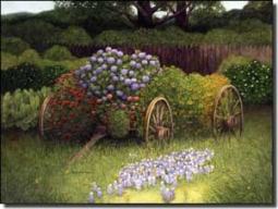 Matcham Floral Landscape Ceramic Accent Tile 8" x 6" - RW-MM007AT