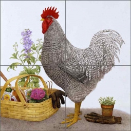 Let's Garden by Marcia Matcham Ceramic Tile Mural RW-MM013