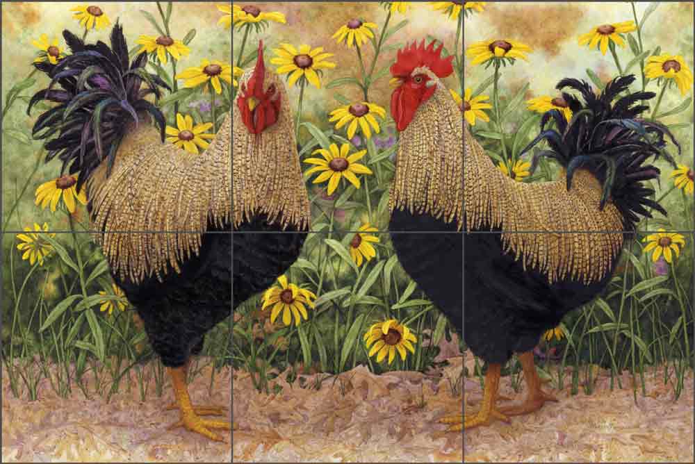 Peck and Wadsworth by Marcia Matcham Ceramic Tile Mural RW-MM014