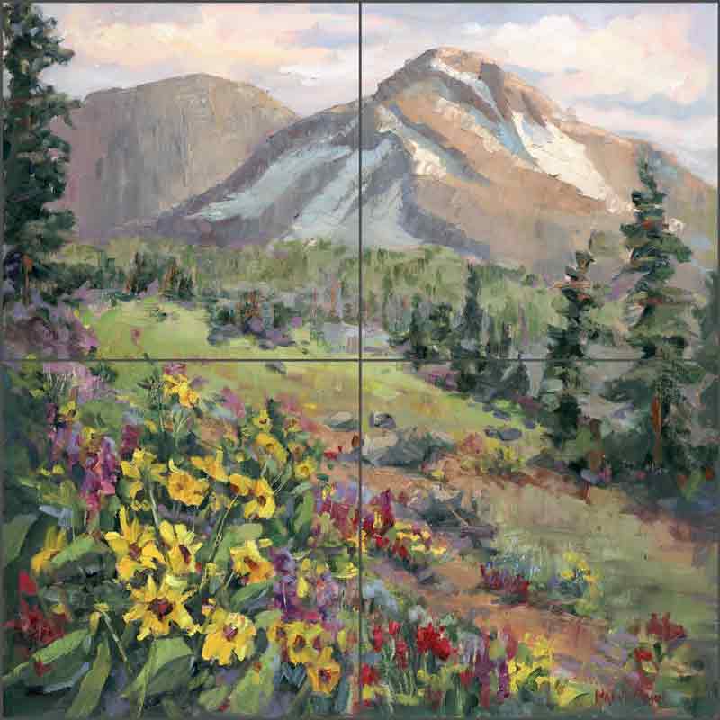 Solomon's Glory by Nanette Oleson Ceramic Tile Mural RW-NO004