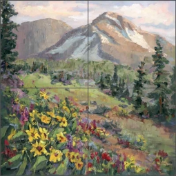 Solomon's Glory by Nanette Oleson Ceramic Tile Mural RW-NO004