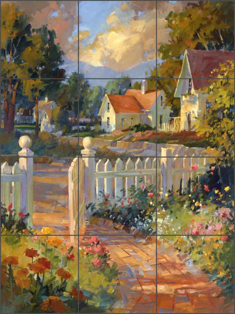 Beyond the Gate by Steve Songer Ceramic Tile Mural - RW-SSA002