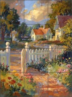 Beyond the Gate by Steve Songer Ceramic Tile Mural - RW-SSA002