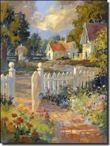 Songer Country Landscape Ceramic Tile Mural 6" x 8" - RW-SSA002AT