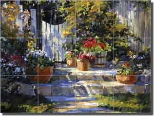 Songer Country Landscape Glass Tile Mural 24" x 18" - RW-SSA006