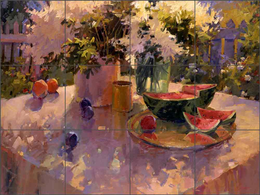 Summer Still Life by Steve Songer Ceramic Tile Mural - RW-SSA011