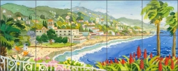 Looking Over Laguna by Robin Wethe Altman Ceramic Tile Mural RWA006