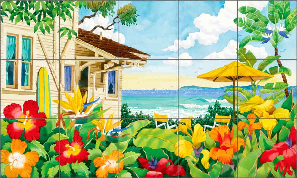 The Good Life by Robin Wethe Altman Ceramic Tile Mural - RWA014