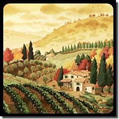 Altman Tuscan Landscape Tumbled Marble Accent Tile 6" x 6" - RWA015AT