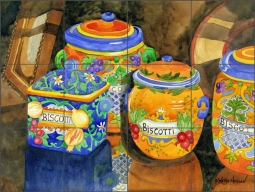 Biscotti by Robin Wethe Altman Ceramic Tile Mural RWA026