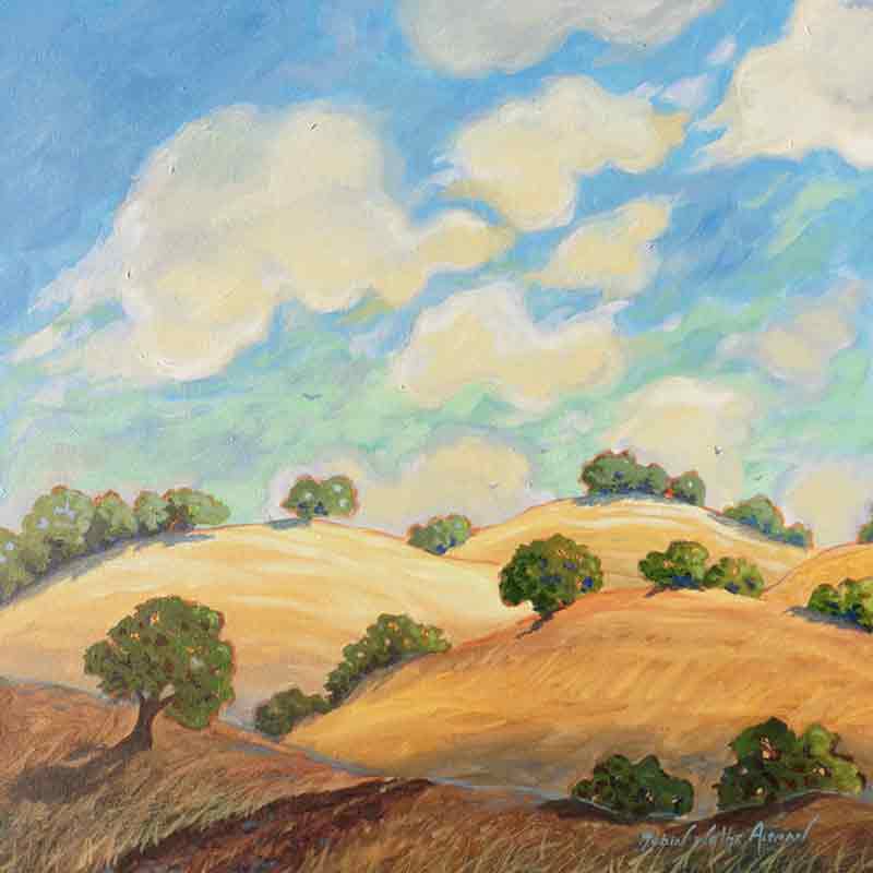 Acrylic Hills by Robin Wethe Altman Accent & Decor Tile RWA038AT