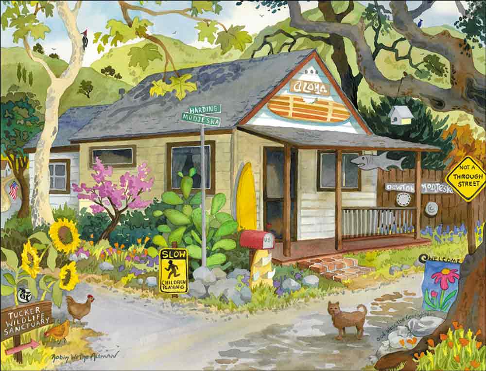 Aloha House by Robin Wethe Altman Accent & Decor Tile RWA040AT