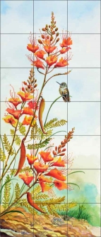 Paradise Retreat by Susan Libby Ceramic Tile Mural - SLA031