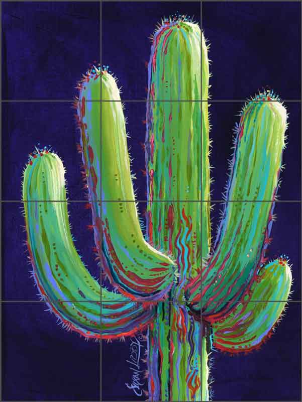 Desert Queen by Susan Libby Ceramic Tile Mural - SLA044