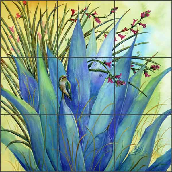 Resting Point by Susan Libby Ceramic Tile Mural - SLA051