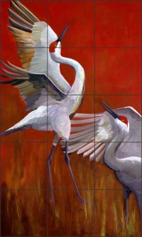 The Dance by Susan Libby Ceramic Tile Mural SLA056