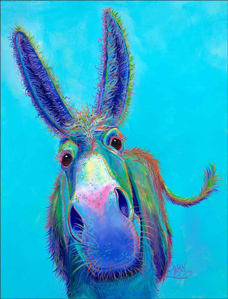 Daisy Donkey by Susan Libby Accent & Decor Tile SLA069AT