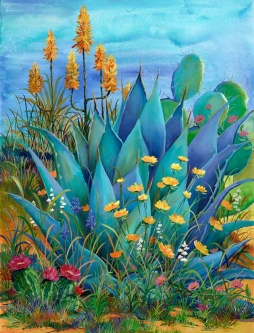 Desert Garden II by Susan Libby Accent & Decor Tile SLA071AT