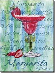 Mullen Margarita Cocktail Ceramic Accent Tile 6" x 8" - SM016AT