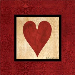 Heart by Sara Mullen Accent & Decor Tile SM032AT