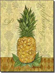 Mullen Fruit Pineapple Ceramic Accent Tile 6" x 8" - SM045AT