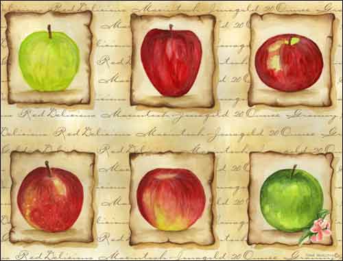 Apples for Friends II by Sara Mullen Accent & Decor Tile - SM047AT