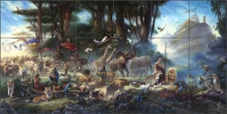 The Gathering by Tom duBois Ceramic Tile Mural TDA019