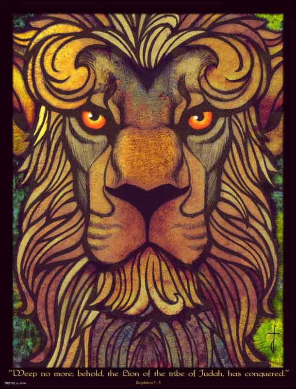 Lion of Judah by Tom duBois Ceramic Accent & Decor Tile - TDA025AT