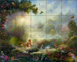 Garden of God by Tom duBois Ceramic Tile Mural - TDA032