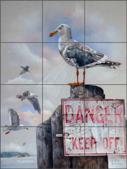 The Rebel by Verdayle Forget Ceramic Tile Mural VFA015