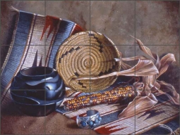 Southwest Hands by Verdayle Forget Ceramic Tile Mural VFA021