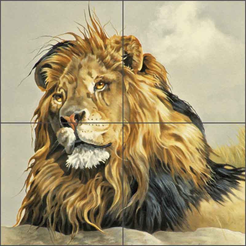 Lion King by Verdayle Forget Ceramic Tile Mural - VFA027