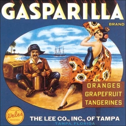 Gasparilla Label by DP Art  Ceramic Accent & Decor Tile - VLA072AT