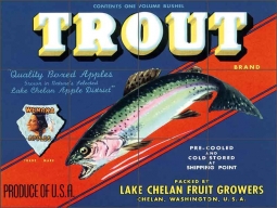 Label Art Trout Fish Ceramic Tile Mural VLA077