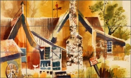 Eggs for Sale by Warren Cullar Ceramic Tile Mural - WC102