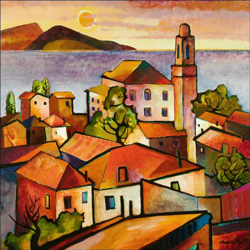 Mediterranean II by Warren Cullar Ceramic Accent & Decor Tile - WC11AT