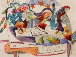 Still Life by Warren Cullar Ceramic Tile Mural - WC120