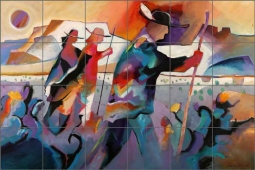 Vision Quest by Warren Cullar Ceramic Tile Mural - WC124