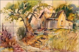 Hill House by Warren Cullar Ceramic Tile Mural - WC126