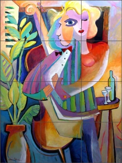 Base Romance by Warren Cullar Ceramic Tile Mural WC132