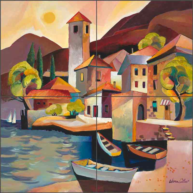 Cyprus I by Warren Cullar Ceramic Tile Mural WC32