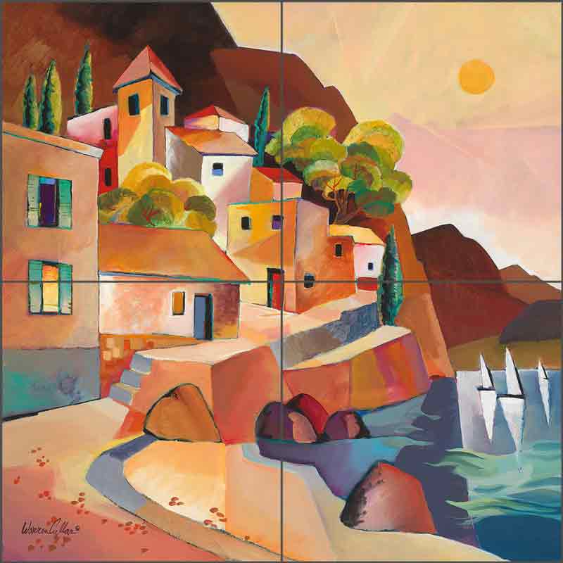 Cyprus II by Warren Cullar Ceramic Tile Mural WC33